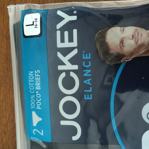 Jockey Elance Poco Briefs Underwear 2 Pack Black Men’s Size Large 36 - 38 - Picture 7 of 7